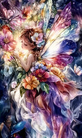 Broderie Diamant (5D Diamond Painting) Fée des Fleurs
