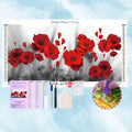 Broderie Diamant Coquelicots - Kit Complet (5D Diamond Painting)