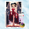 Broderie Diamant Betty Boop Brille sur le Tapis Rouge - Kit Complet (5D Diamond Painting)