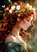 Broderie Diamant Déesse de la forêt- Kit Complet (5D Diamond Painting)