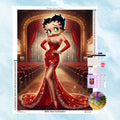 Broderie Diamant L'élégante Betty Boop - Kit Complet (5D Diamond Painting)