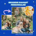 Broderie diamant personnalisée photo kit complet diamond painting sur mesure création personnalisée décoration murale idée cadeau unique