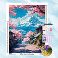Broderie Diamant Sakura Mont Fuji - Kit Complet(5D Diamond Painting)