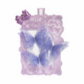 Plateau papillon violet avec couvercle magnétique pour strass.