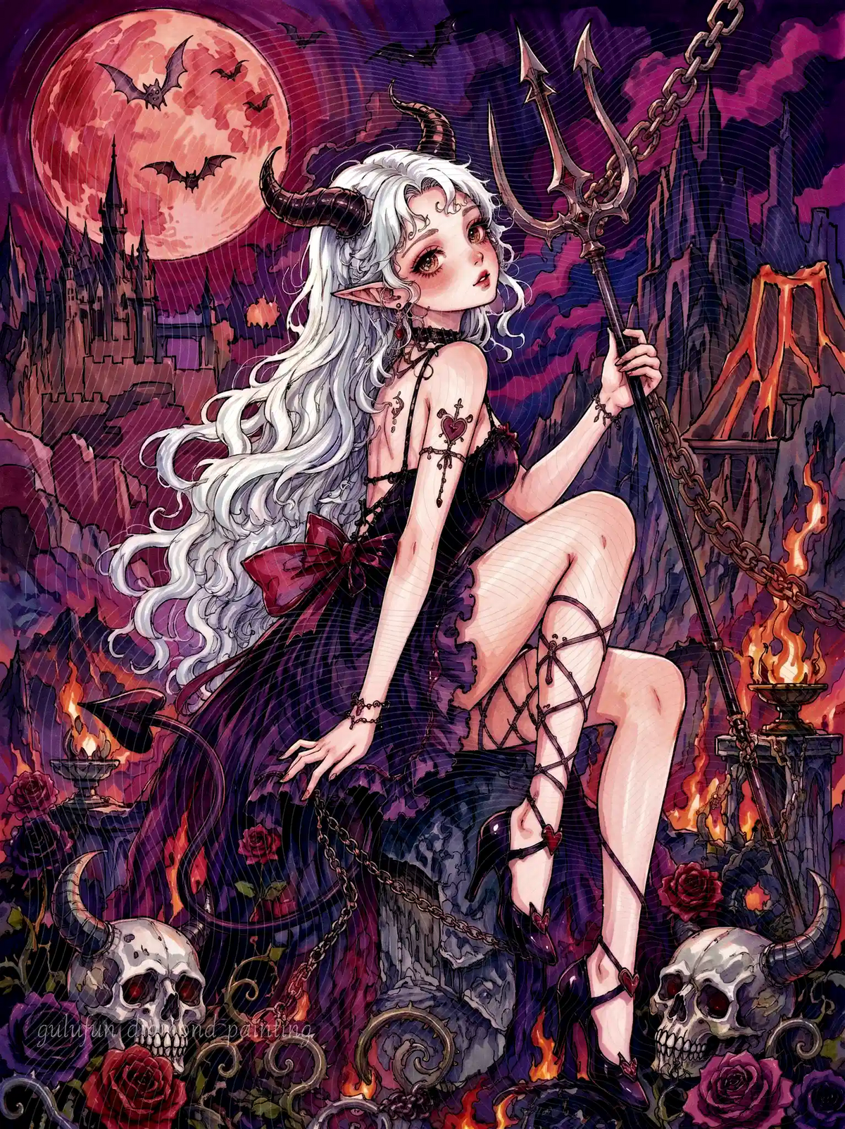 princesse-demoniaque-gothique-kit-diamond-painting